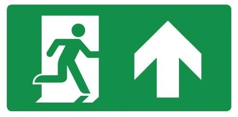 Vluchtweg vluchtroute