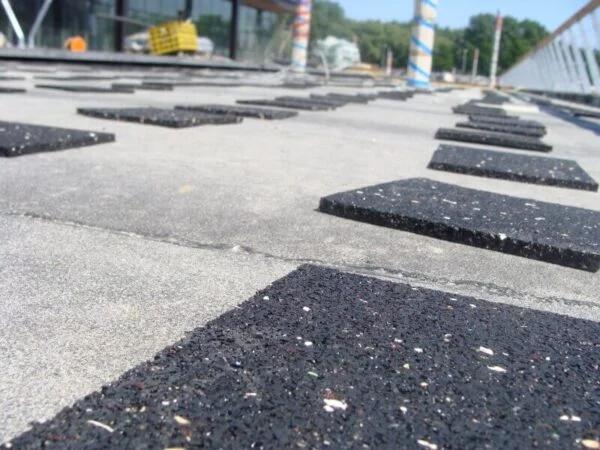 maatwerk rubbergranulaat voor dak of terras